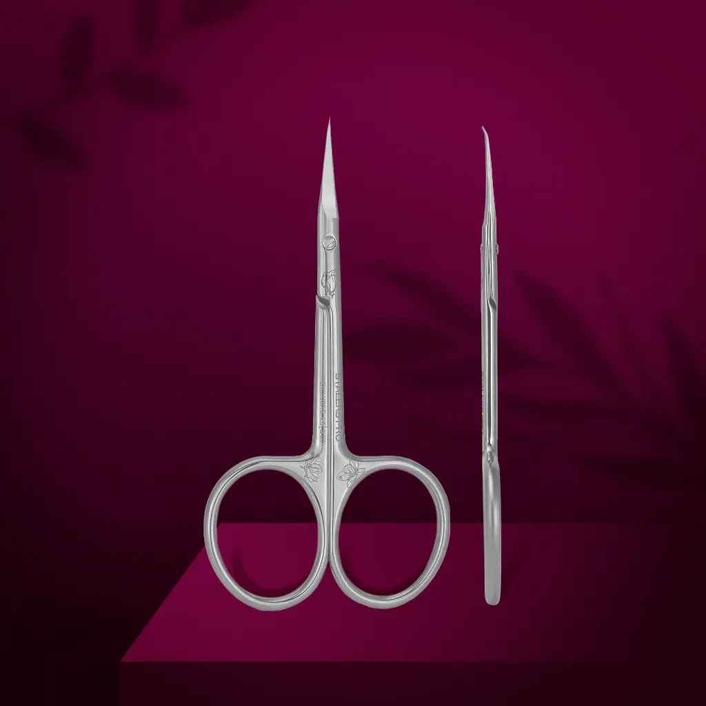 Staleks Professional cuticle scissors with hook EXCLUSIVE 23 TYPE 2 (magnolia)