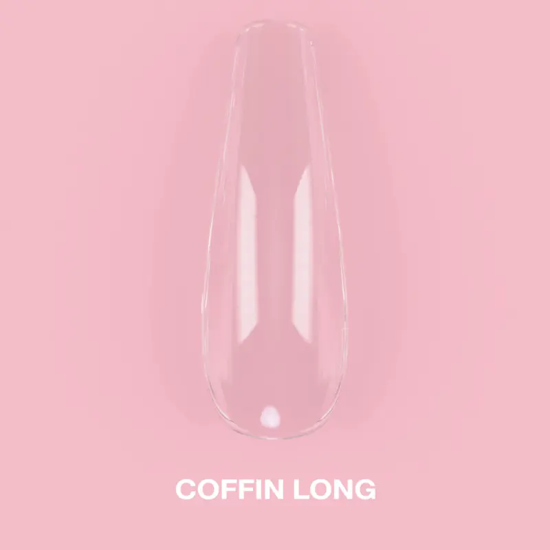 Lunamoon Gel Tips Coffin Long