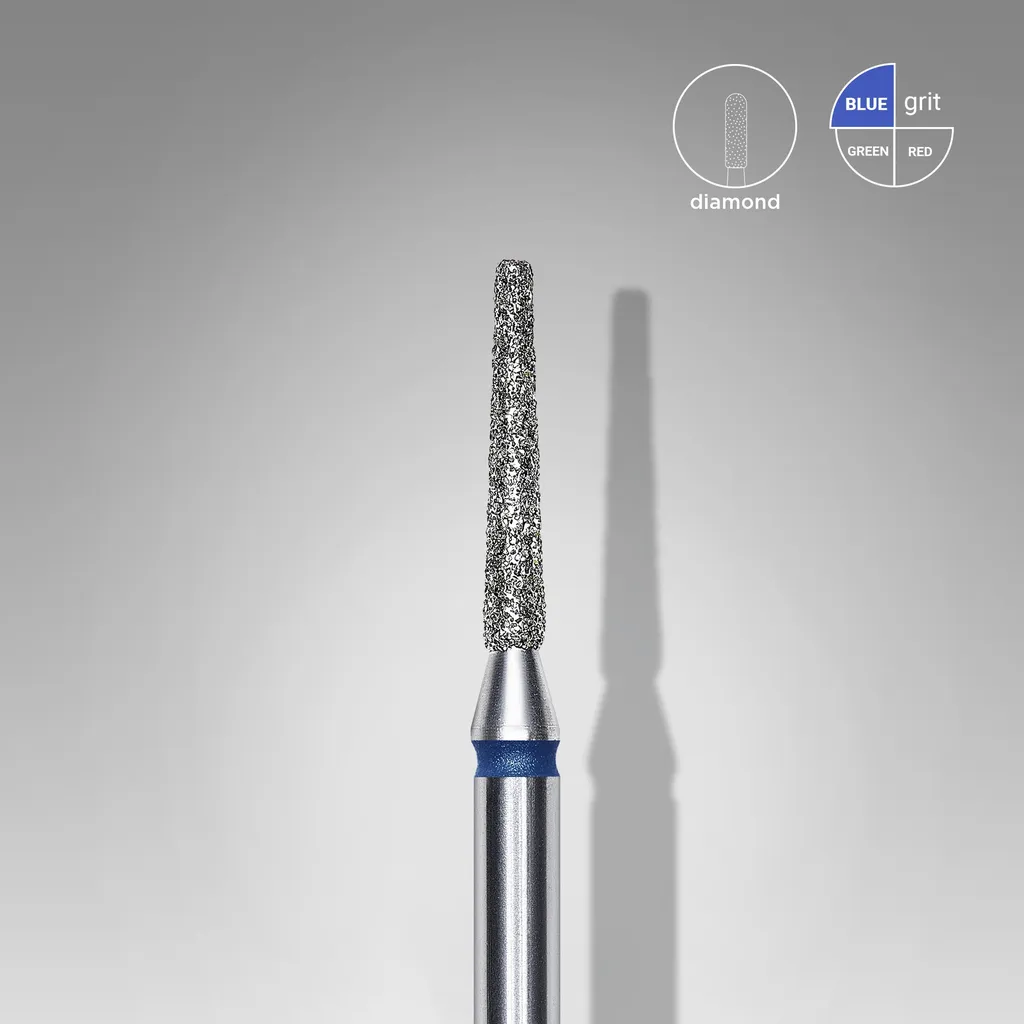 Staleks Fresa diamantada cono truncado azul EXPERT, Ø 1,6 mm, L 10 mm