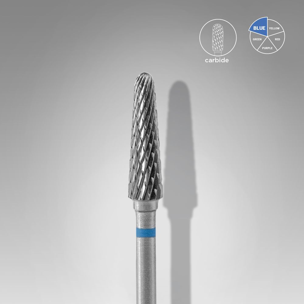 Carbide nail drill bit frustum blue head EXPERT diameter 4 mm / working part 13 mm