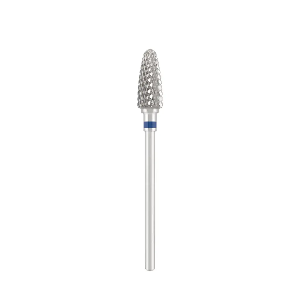 DIVINITY Tungsten carbide bit "corn" left-handed, blue, L-15,0 mm, Ø6,0 mm 