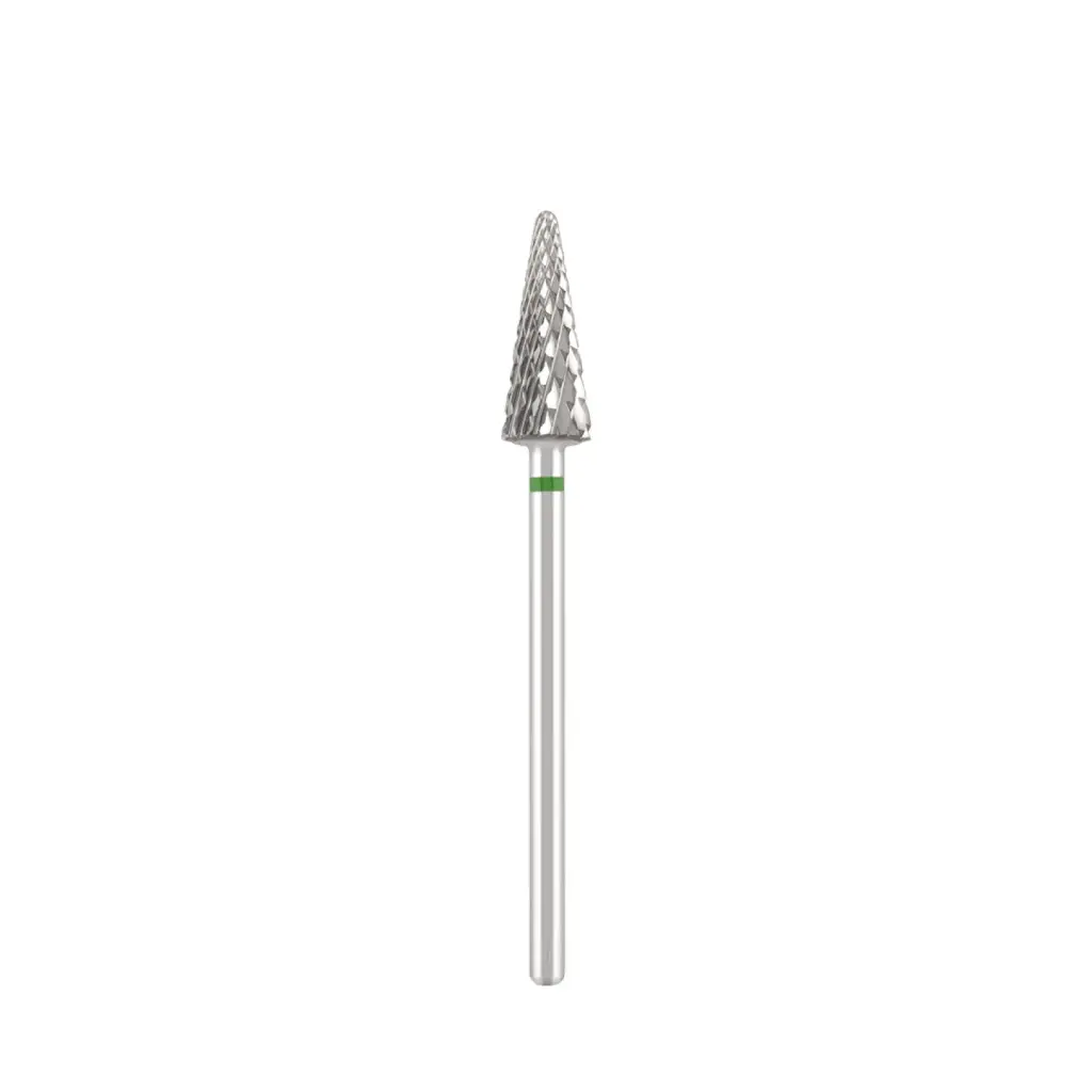 DIVINITY Tungsten carbide bit "cone", green, L-15,0 mm, Ø6,0 mm 