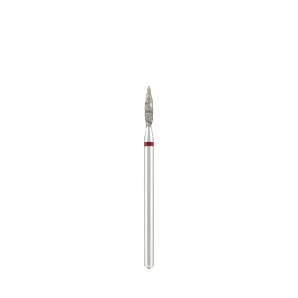 DIVINITY Diamond bit "tornado" red, L- 10,0 mm, Ø2,3 mm 
