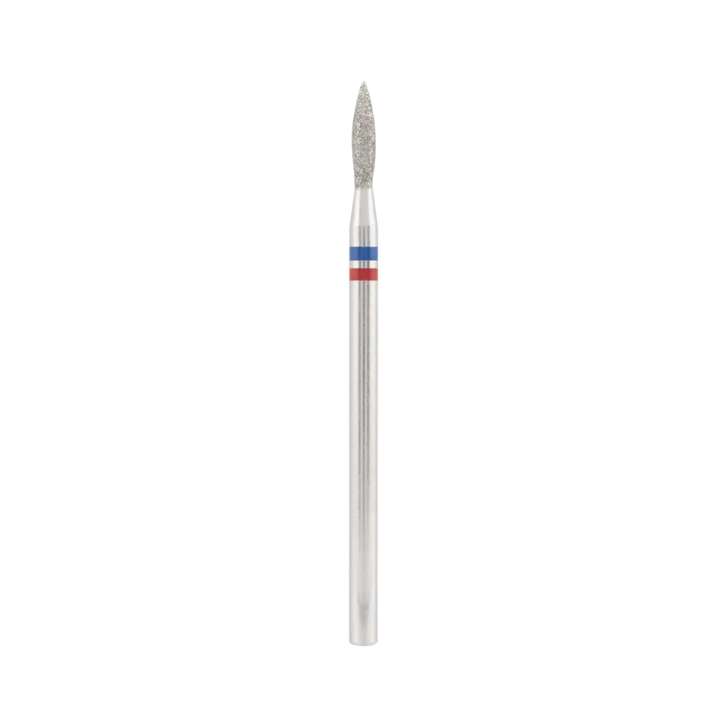 DIVINITY Diamond bit "double-flame" blue-red, L - 10,0 mm., O2,1 mm.