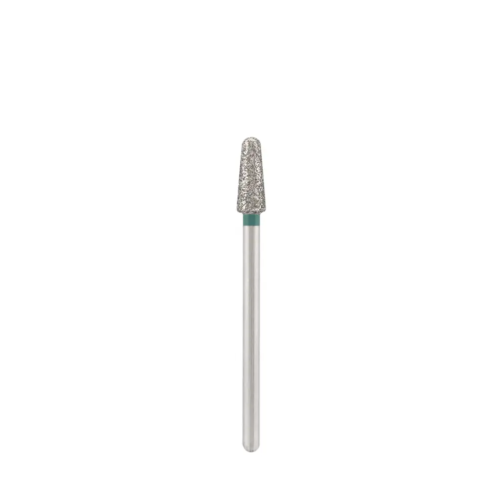 DIVINITY Diamond bit "rounded cone" green, L-10,0 mm, Ø4,0 mm 