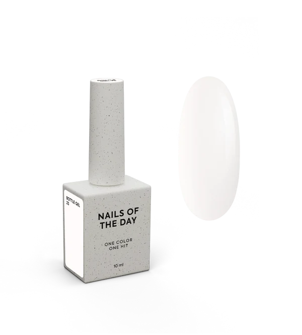 NAILSOFTHEDAY Bottle Gel 23 – milky ultra-strong gel for nail reinforcement, 10 ml 