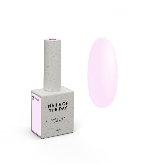 NAILSOFTHEDAY Bottle Gel 33 – delicate pink ultra-strong gel for nail reinforcement, 10 ml 