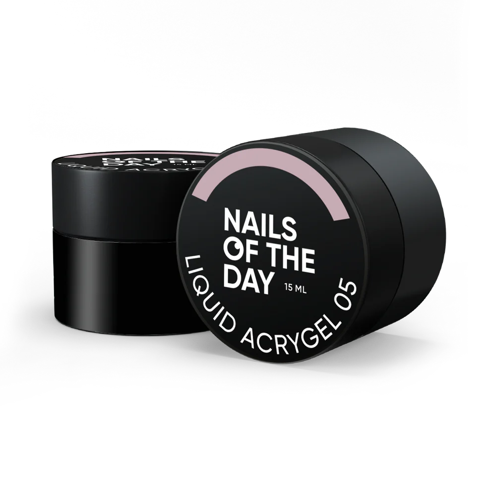 NAILSOFTHEDAY Liquid Acrygel 05 — dusty pink liquid acrygel of a new formula for nails, 15 ml