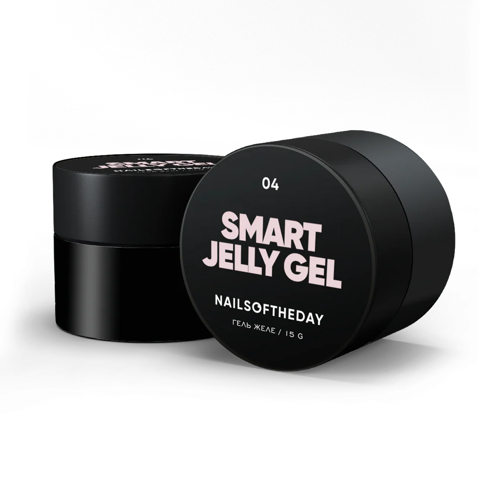 NAILSOFTHEDAY Smart Jelly gel 04 — beige construction gel jelly for nails, 15 gm