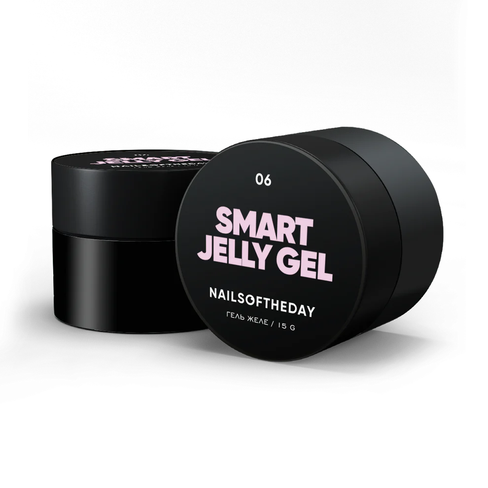 NAILSOFTHEDAY Smart Jelly gel 06 — purple-pink building gel jelly for nails, 15 g 