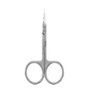 Professional hooked scissors for cuticle, mirror polishing, L-95 mm, blades 22 mm.