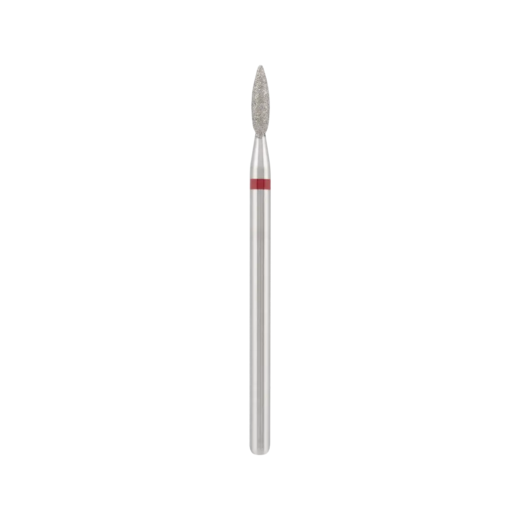 Diamond Bit “Flame” Sharp Red, Length 8.0 mm, Diameter Ø2.3 mm