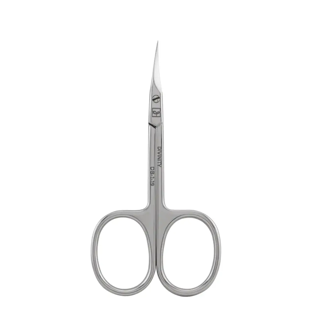 Divinity Professional scissors for cuticle, mirror polishing, L-91 mm, blades 19