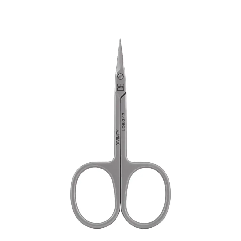 Professional Left-handed scissors for cuticle, matte, L-89 mm, blades