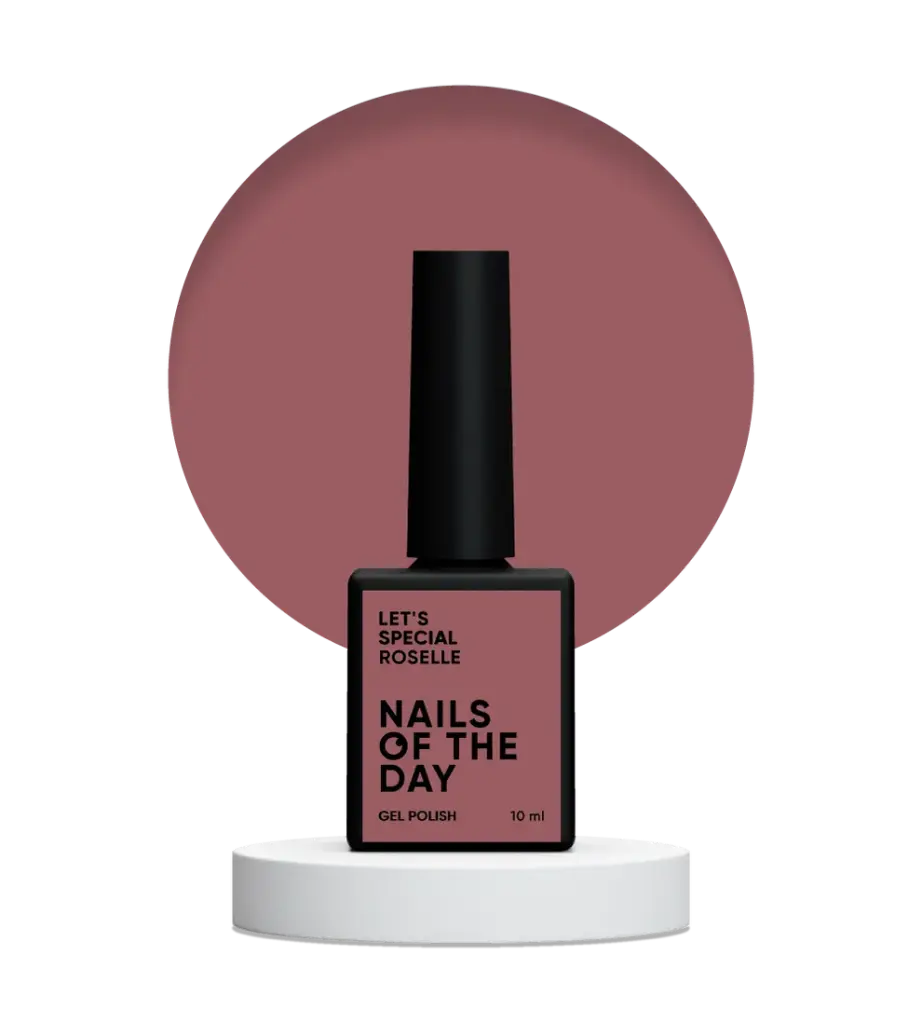 NAILSOFTHEDAY Let’s Special Roselle — gray-lilac gel polish for nails, providing full coverage in a single layer, 10 ml.