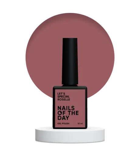 NAILSOFTHEDAY Let’s Special Roselle — gray-lilac gel polish for nails, providing full coverage in a single layer, 10 ml.