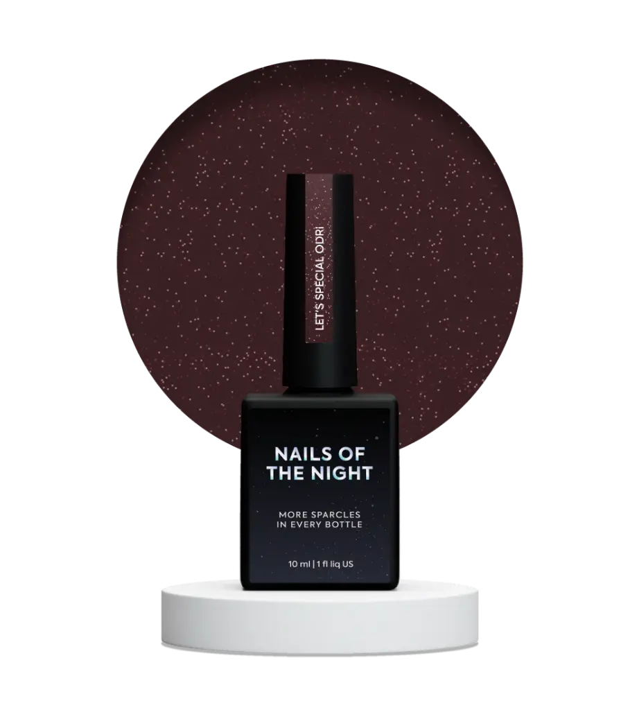 NAILSOFTHENIGHT Let's special Odri — warm cherry reflection gel nail polish covering one layer, 10 ml 