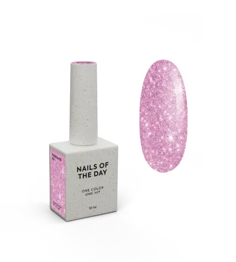 NAILSOFTHEDAY Paradise 03 — bright pink gel polish that covers the nail in a single coat, 10 ml 