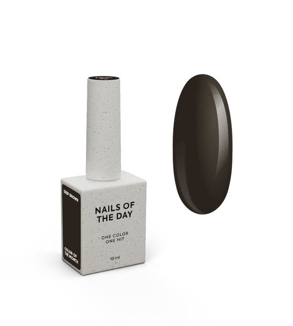 NAILSOFTHEDAY Color of the Month November 2025 — Deep Brown: a rich chocolate-toned shade with full one-coat coverage, 10 ml. 