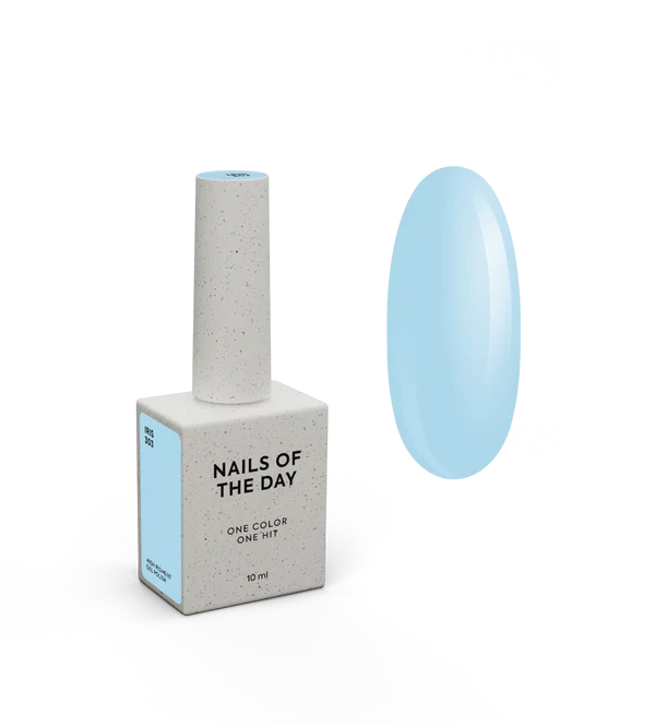NAILSOFTHEDAY Gel Polish Iris — sky blue gel polish, offering full coverage in one coat, 10 ml
