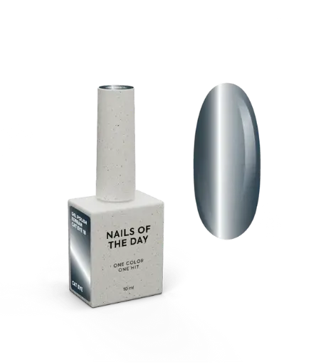 NAILSOFTHEDAY Korean Cat Eye 18 – dark blue cat eye gel polish, 10 ml.