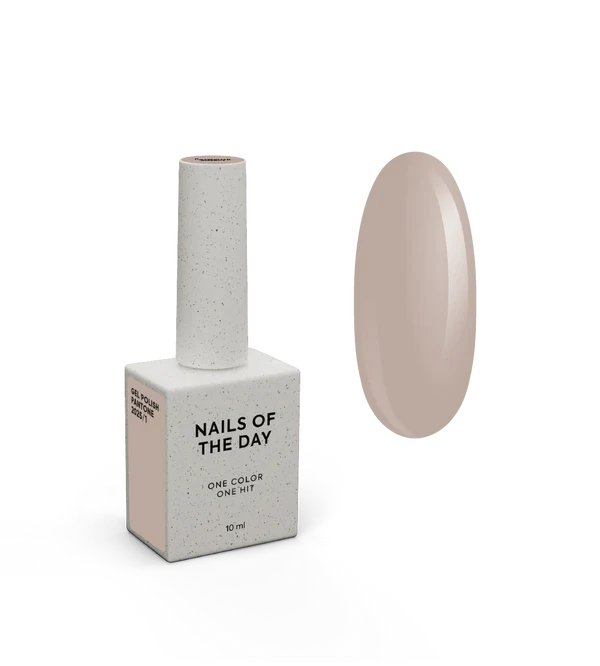 NAILSOFTHEDAY Let’s Special Pantone2025/1 — warm beige-brown gel polish that provides full coverage in one coat, 10 ml.