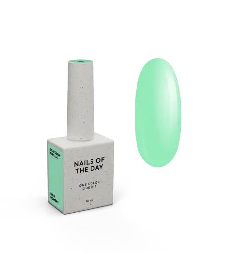 NAILSOFTHEDAY Let's special Mint — mint gel polish for nails covering in one layer, 10 ml