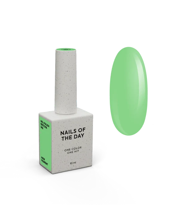 NAILSOFTHEDAY Let's special Matcha - pistachio gel nail polish covering one layer, 10 ml