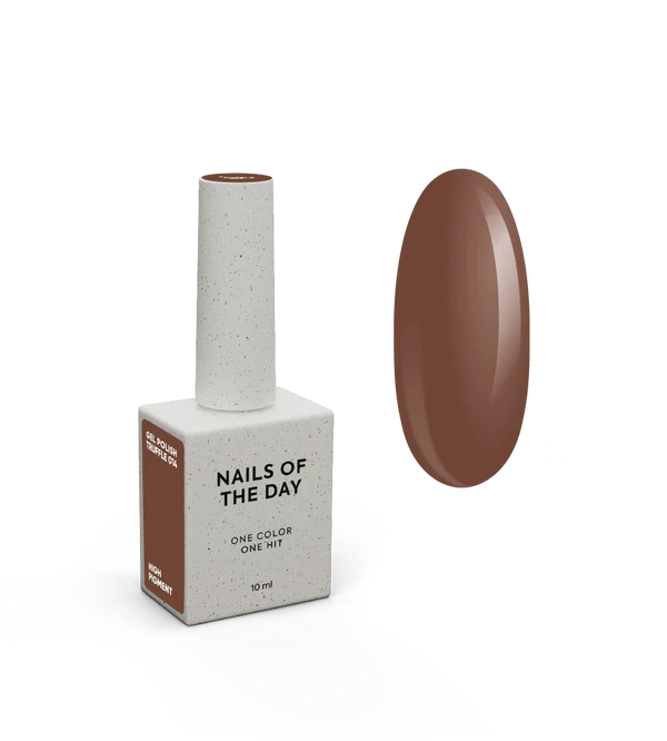 NAILSOFTHEDAY Let’s Special Truffle — dark caramel gel polish for nails, providing full coverage in a single layer, 10 ml.