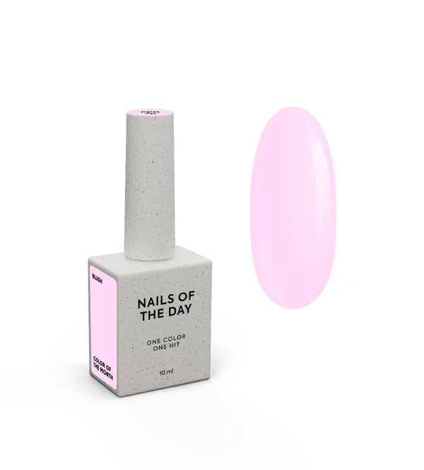 NAILSOFTHEDAY Color of the Month February 2026 Blush — Pastel pink shade, full coverage in one coat, 10 ml
