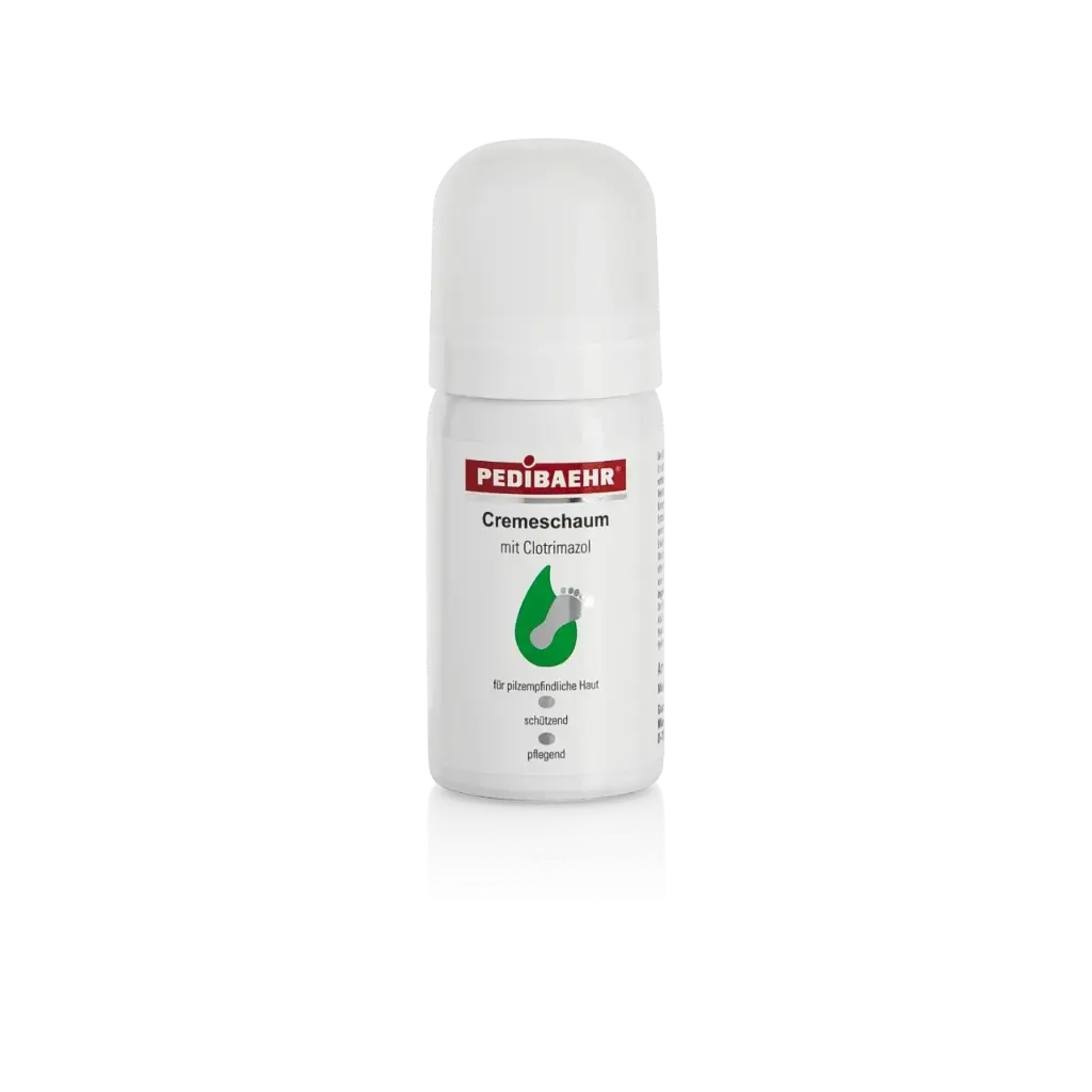 PEDIBAEHR Antifungal cream-foam with clotrimazole and urea (CREMESCHAUM MIT CLOTRIMAZOL)