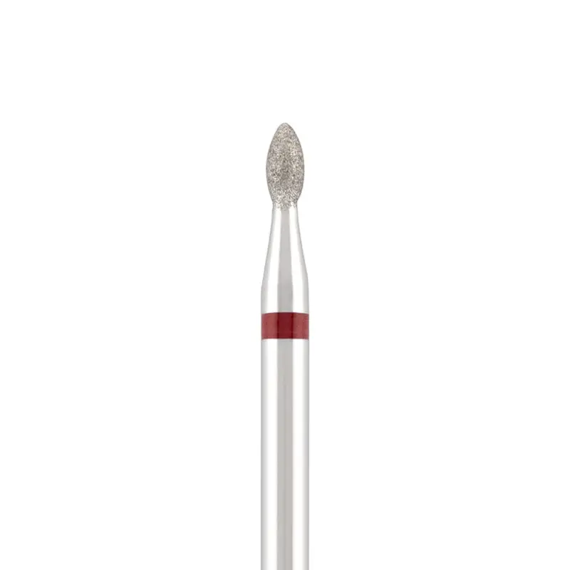 Diamond bit "drop" red, L- 5,0 mm, Ø2,1 mm 