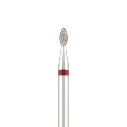 Diamond bit "drop" red, L- 5,0 mm, Ø2,1 mm 