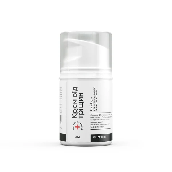 Nailsoftheday Podology+ КРЕМ від тріщин — лікує тріщини на шкірі рук і стоп, 30 мл