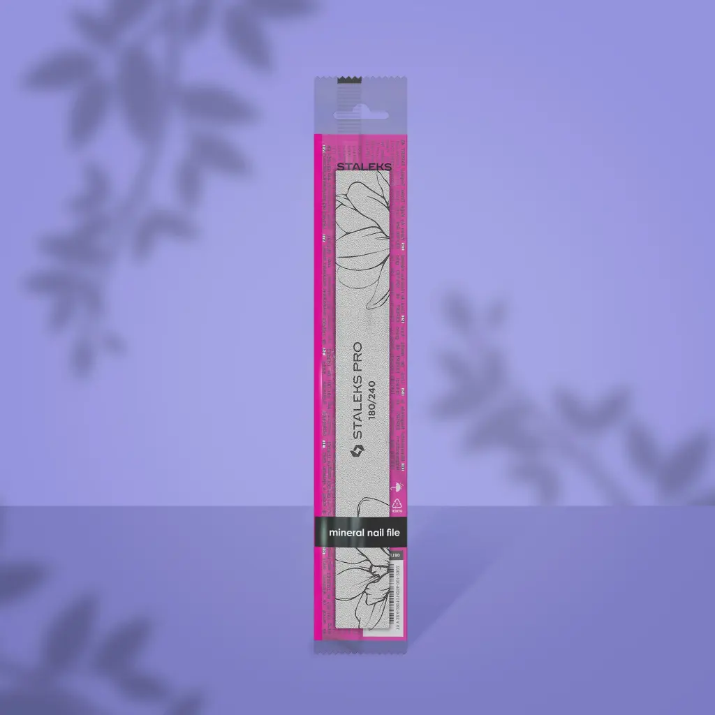 STALEKS Straight mineral nail file EXPERT 20 180/240 grit (1 pc) 
