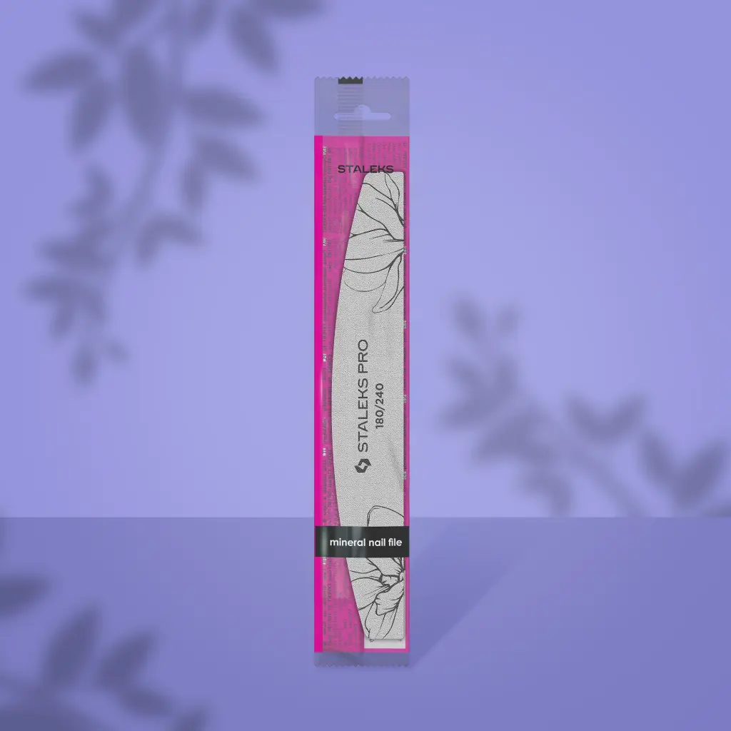 TALEKS EXPERT 40 Lima de uñas mineral media luna, grano 180/240
