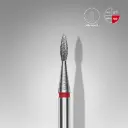 STALEKS EXPERT Fresa diamantada «Llama aguda» roja, diámetro 1,8 mm, parte de trabajo 8 mm