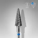 STALEKS EXPERT Carbide nail drill bit cone blue, head diameter 6 mm, working part 14 mm