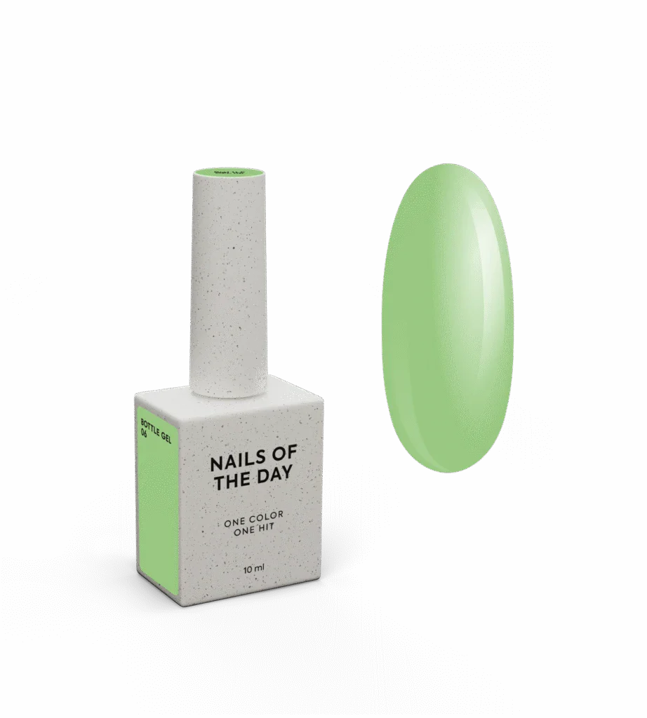 NAILSOFTHEDAY Bottle gel 06 – super strong gel (light green), 10 ml