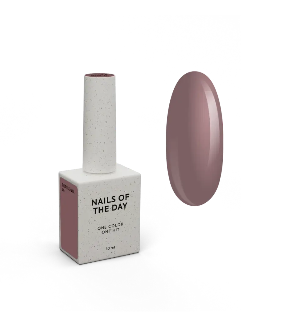 NAILSOFTHEDAY Bottle Gel 26 – warm beige ultra-strong gel for nail reinforcement, 10 ml