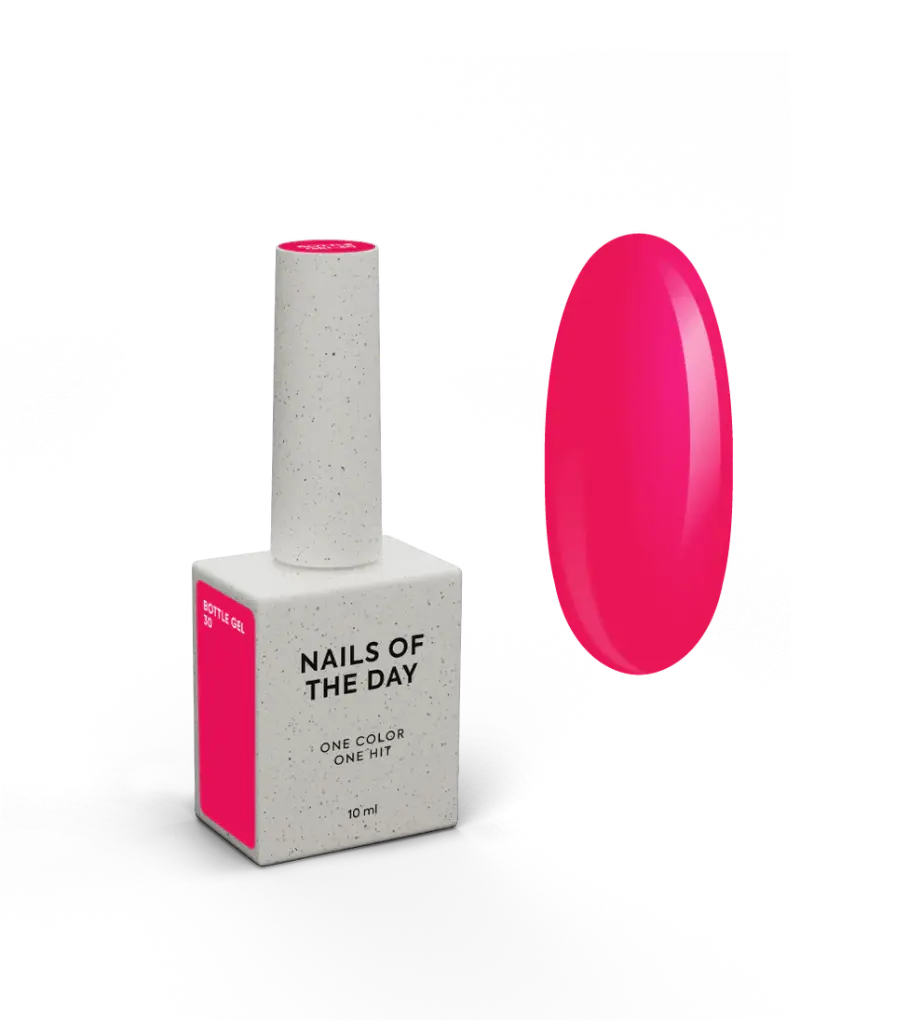 NAILSOFTHEDAY Bottle Gel 30 — неоновий малиновий, 10 мл