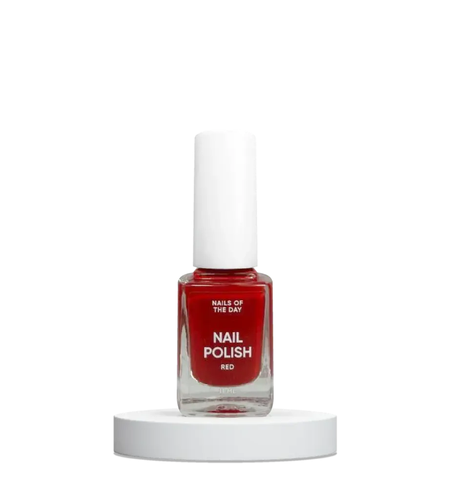 Nailsoftheday Nail Polish Red — esmalte de uñas rojo, 11 ml.