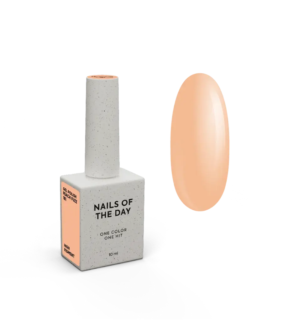 NAILSOFTHEDAY Let's Special Peach Fuzz: esmalte esemipermanente suave color melocotón para cubrir uñas en una capa, 10 ml