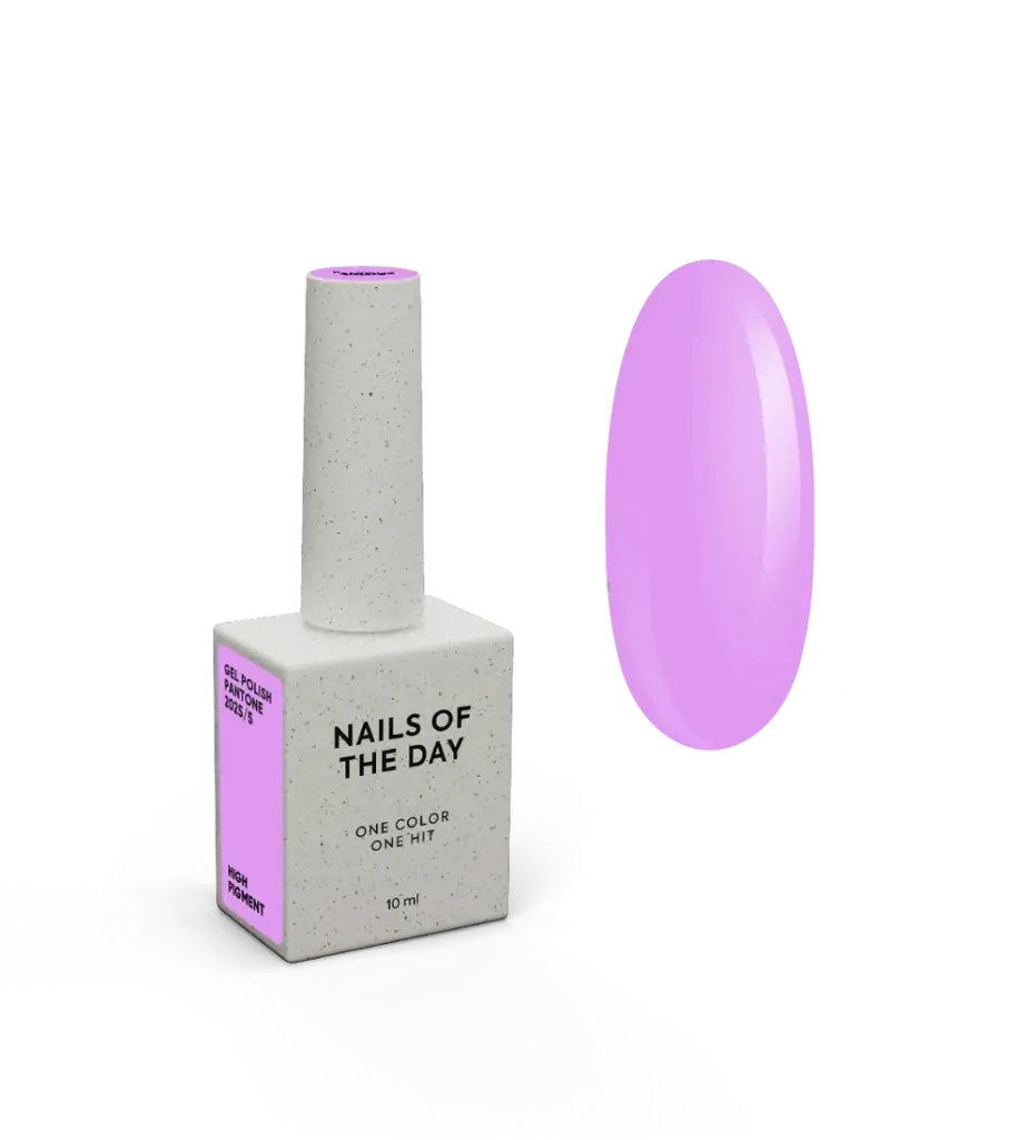 NAILSOFTHEDAY Let’s special Pantone2025/5 — esmalte semipermanente rosa lavanda, que cubre en una capa, 10 ml.