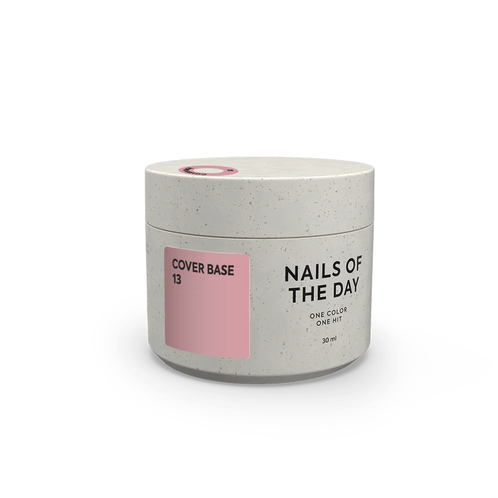 Nailsoftheday Cover Base NEW Formula 13 — base camufladora en un tono rosa nude, ideal para uñas, 30 ml. 