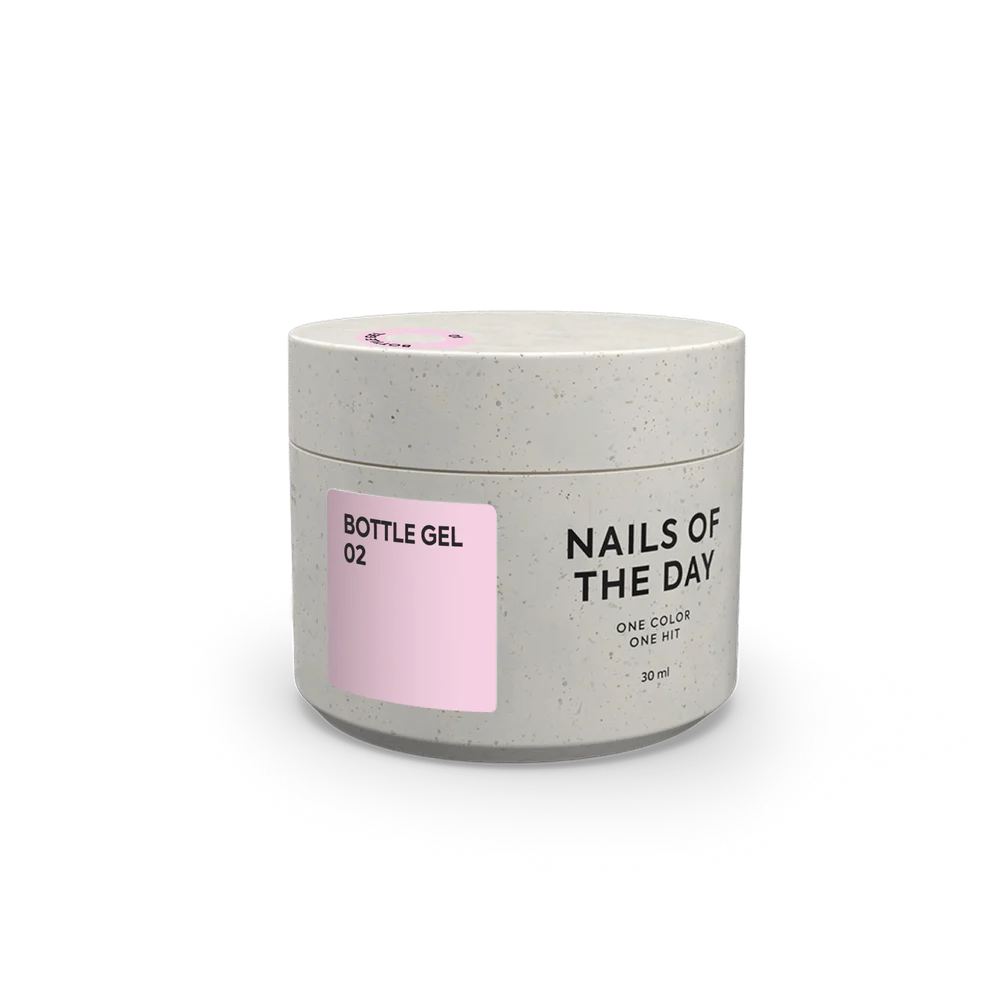 NAILSOFTHEDAY Bottle gel 02 – gel ultrafuerte (rosa pálido), 30 ml