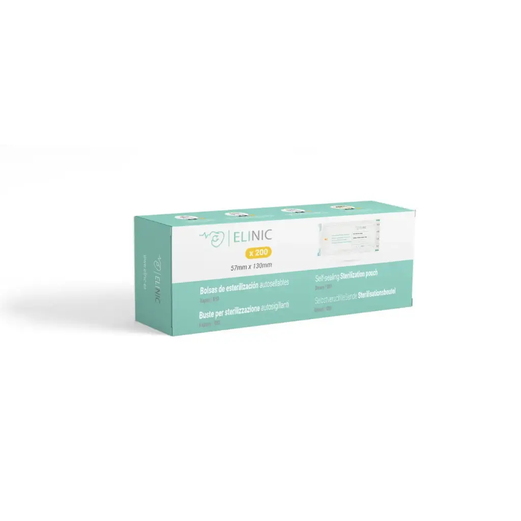 Bolsas para esterilizar por vapor y EtO (200 uds.) 57*130mm