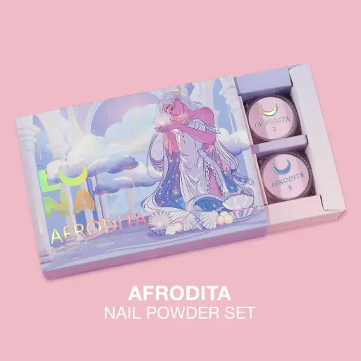 [4820295810834] Lunamoon Afrodita Nail Powder Set 6 pcs
