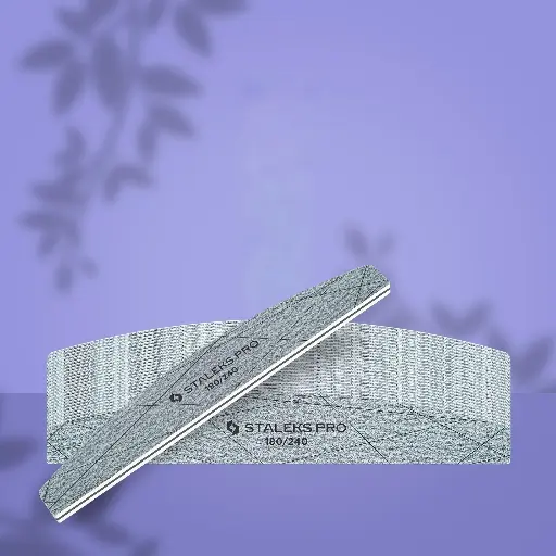 [NFS-40-180/240-25] STALEKS SMART 40 Crescent mineral nail file, 180/240 grit (25 pc) 