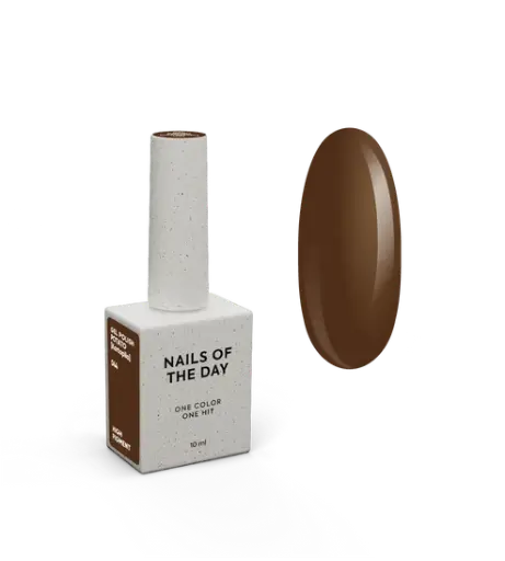 [4827851300006] NAILSOFTHEDAY Gel Polish Potato [Kartoplia] 044 – Brown Gel Polish with One-Coat Coverage, 10 ml